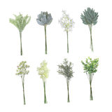 Maxbell Artificial Eucalyptus Leaves Stems Unique DIY Gift for Cafe Home Anniversary Style C