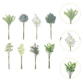 Maxbell Artificial Eucalyptus Leaves Stems Unique DIY Gift for Cafe Home Anniversary Style C