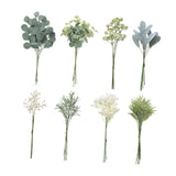 Maxbell Artificial Eucalyptus Leaves Stems Unique DIY Gift for Cafe Home Anniversary Style D