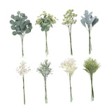Maxbell Artificial Eucalyptus Leaves Stems Unique DIY Gift for Cafe Home Anniversary Style D