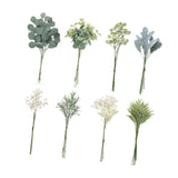 Maxbell Artificial Eucalyptus Leaves Stems Unique DIY Gift for Cafe Home Anniversary Style D