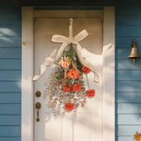 Maxbell Artificial Floral Swag for Front Door for Apartment Backyard Fireplace