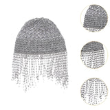 Maxbell Rhinestone Headpiece Cap Hair Accessories for Masquerade Parties Belly Dance