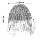 Maxbell Rhinestone Headpiece Cap Hair Accessories for Masquerade Parties Belly Dance