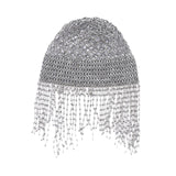 Maxbell Rhinestone Headpiece Cap Hair Accessories for Masquerade Parties Belly Dance