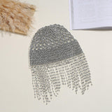 Maxbell Rhinestone Headpiece Cap Hair Accessories for Masquerade Parties Belly Dance