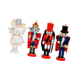 Maxbell 4 Pieces Nutcracker Figures Mini Doll Pendant for Thanksgiving Desktop Table