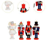 Maxbell 4 Pieces Nutcracker Figures Mini Doll Pendant for Thanksgiving Desktop Table