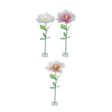 Maxbell Artificial Flower Lifelike Romantic Floral Arrangement for Home Event Garden White