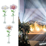 Maxbell Artificial Flower Lifelike Romantic Floral Arrangement for Home Event Garden White