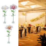 Maxbell Artificial Flower Lifelike Romantic Floral Arrangement for Home Event Garden White