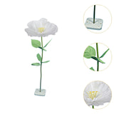 Maxbell Artificial Flower Lifelike Romantic Floral Arrangement for Home Event Garden White