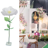 Maxbell Artificial Flower Lifelike Romantic Floral Arrangement for Home Event Garden White