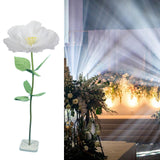 Maxbell Artificial Flower Lifelike Romantic Floral Arrangement for Home Event Garden White
