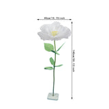 Maxbell Artificial Flower Lifelike Romantic Floral Arrangement for Home Event Garden White