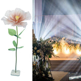 Maxbell Artificial Flower Lifelike Romantic Floral Arrangement for Home Event Garden Orange Pink