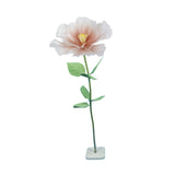 Maxbell Artificial Flower Lifelike Romantic Floral Arrangement for Home Event Garden Orange Pink