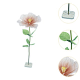 Maxbell Artificial Flower Lifelike Romantic Floral Arrangement for Home Event Garden Orange Pink