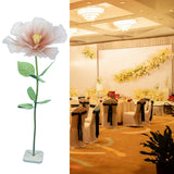 Maxbell Artificial Flower Lifelike Romantic Floral Arrangement for Home Event Garden Orange Pink