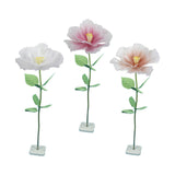 Maxbell Artificial Flower Realistic Elegant Floral Arrangement for Event Garden Home White