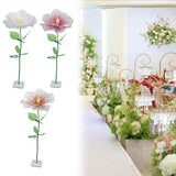 Maxbell Artificial Flower Realistic Elegant Floral Arrangement for Event Garden Home White