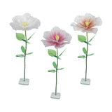 Maxbell Artificial Flower Realistic Elegant Floral Arrangement for Event Garden Home White