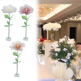 Maxbell Artificial Flower Realistic Elegant Floral Arrangement for Event Garden Home White