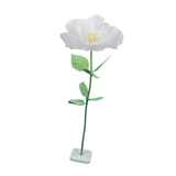 Maxbell Artificial Flower Realistic Elegant Floral Arrangement for Event Garden Home White