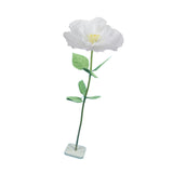 Maxbell Artificial Flower Realistic Elegant Floral Arrangement for Event Garden Home White