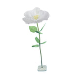 Maxbell Artificial Flower Realistic Elegant Floral Arrangement for Event Garden Home White