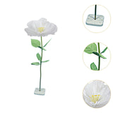 Maxbell Artificial Flower Realistic Elegant Floral Arrangement for Event Garden Home White