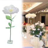 Maxbell Artificial Flower Realistic Elegant Floral Arrangement for Event Garden Home White