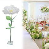Maxbell Artificial Flower Realistic Elegant Floral Arrangement for Event Garden Home White