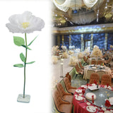 Maxbell Artificial Flower Realistic Elegant Floral Arrangement for Event Garden Home White