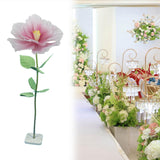 Maxbell Artificial Flower Realistic Elegant Floral Arrangement for Event Garden Home Pink