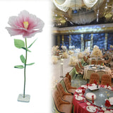 Maxbell Artificial Flower Realistic Elegant Floral Arrangement for Event Garden Home Pink
