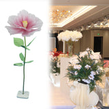 Maxbell Artificial Flower Realistic Elegant Floral Arrangement for Event Garden Home Pink