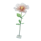 Maxbell Artificial Flower Realistic Elegant Floral Arrangement for Event Garden Home Orange Pink