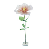 Maxbell Artificial Flower Realistic Elegant Floral Arrangement for Event Garden Home Orange Pink