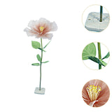 Maxbell Artificial Flower Realistic Elegant Floral Arrangement for Event Garden Home Orange Pink