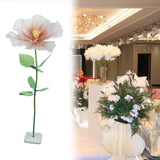 Maxbell Artificial Flower Realistic Elegant Floral Arrangement for Event Garden Home Orange Pink