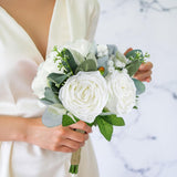 Maxbell Bridal Wedding Bouquet Florals Artificial Flowers for Church Graduation Home