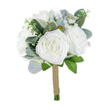Maxbell Bridal Wedding Bouquet Florals Artificial Flowers for Church Graduation Home