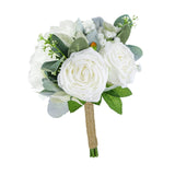 Maxbell Bridal Wedding Bouquet Florals Artificial Flowers for Church Graduation Home