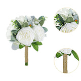 Maxbell Bridal Wedding Bouquet Florals Artificial Flowers for Church Graduation Home