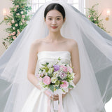 Maxbell Bride Bridesmaid Wedding Bouquet Handmade Romantic for Wedding Party Holiday