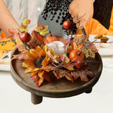 Maxbell Candle Ring Artificial Wreath Fall Wreath for Festival Living Room Farmhouse