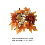 Maxbell Candle Ring Decor Gifts Artificial Wreath for Dining Room Farmhouse Festival