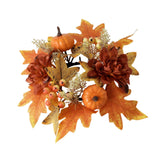 Maxbell Candle Ring Decor Gifts Artificial Wreath for Dining Room Farmhouse Festival