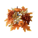Maxbell Candle Ring Decor Gifts Artificial Wreath for Dining Room Farmhouse Festival